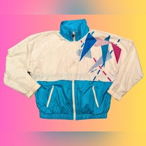 Vintage Colorful Windbreaker Ellesse 90s Size M